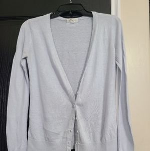 Blue cardigan